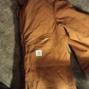 Carhart long sleeve zip up with hood winter jumpsuit